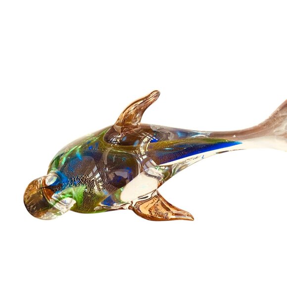 Murano Blown Glass Dolphin Made in Italy Venezia Glass Art See description - Picture 10 of 10